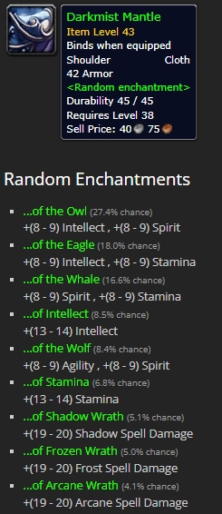 Darkmist Mantle wow sod phase 2